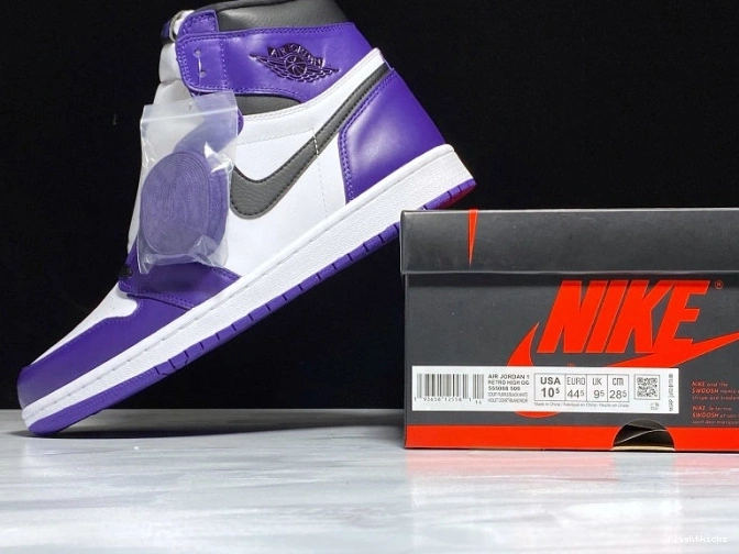 Court Purple Jordan High 555088-500 1 Air OG 0902